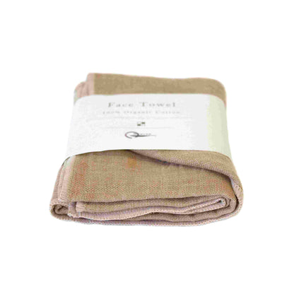 Toallas faciales de alta absorción - Orgánicas: Marrón / 35cmx35cm