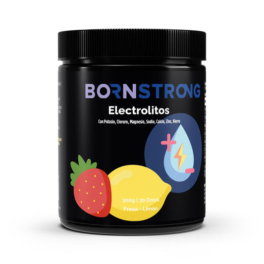 Electrolito Fresa Limón • Sales Minerales • Polvo 300 g