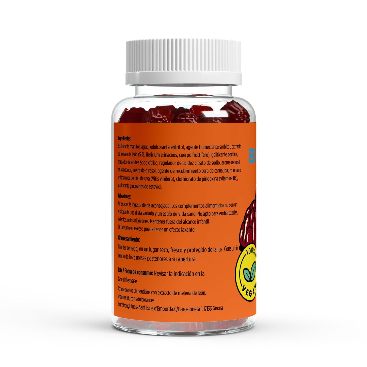 Gominolas Lion's Mane (Melena de León) + Vitamin B6 • Claridad Mental • Focus Limpio • Rendimiento