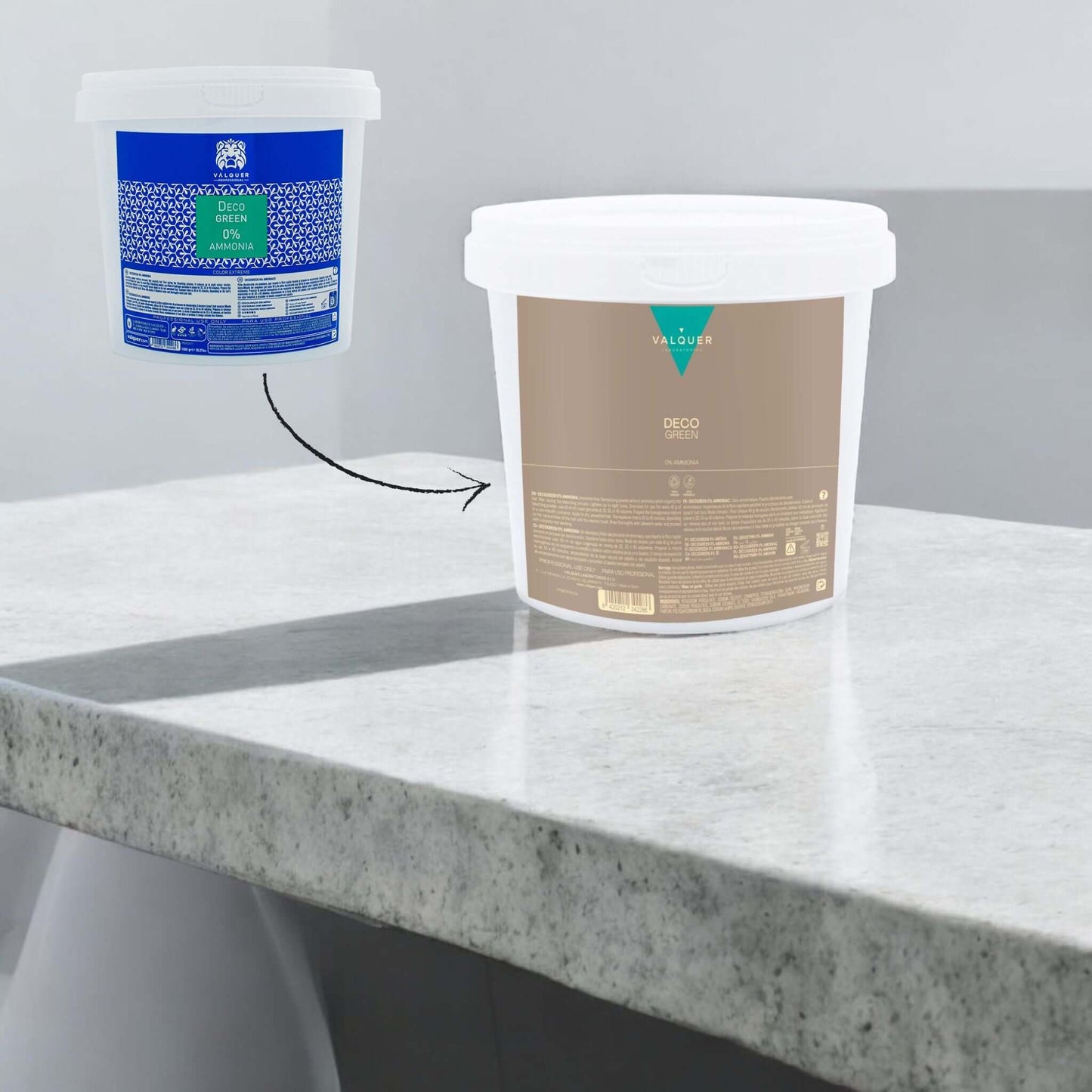 Decolorante Sin Amoniaco 1kg - Polvos Decogreen 0% | Valquer® Profesional