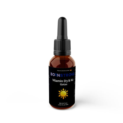 Vitamina D3 + K2 • Huesos Fuertes • Inmunidad Activa • Absorción Perfecta