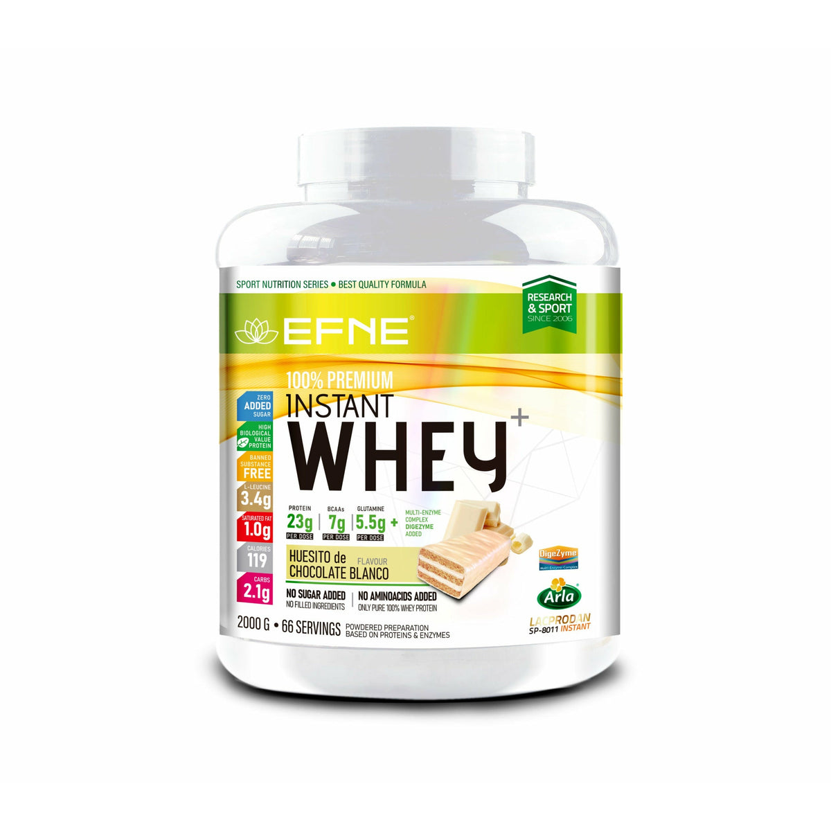 Proteína Whey Vainilla EFNE – Suave, ligera y efectiva