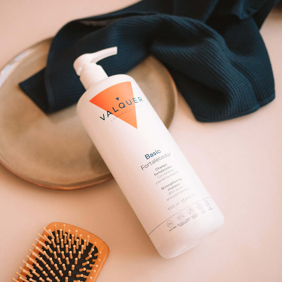 Champú Fortalecedor 1L - Biotina Keratina Aloe Vera | Valquer® Vegano