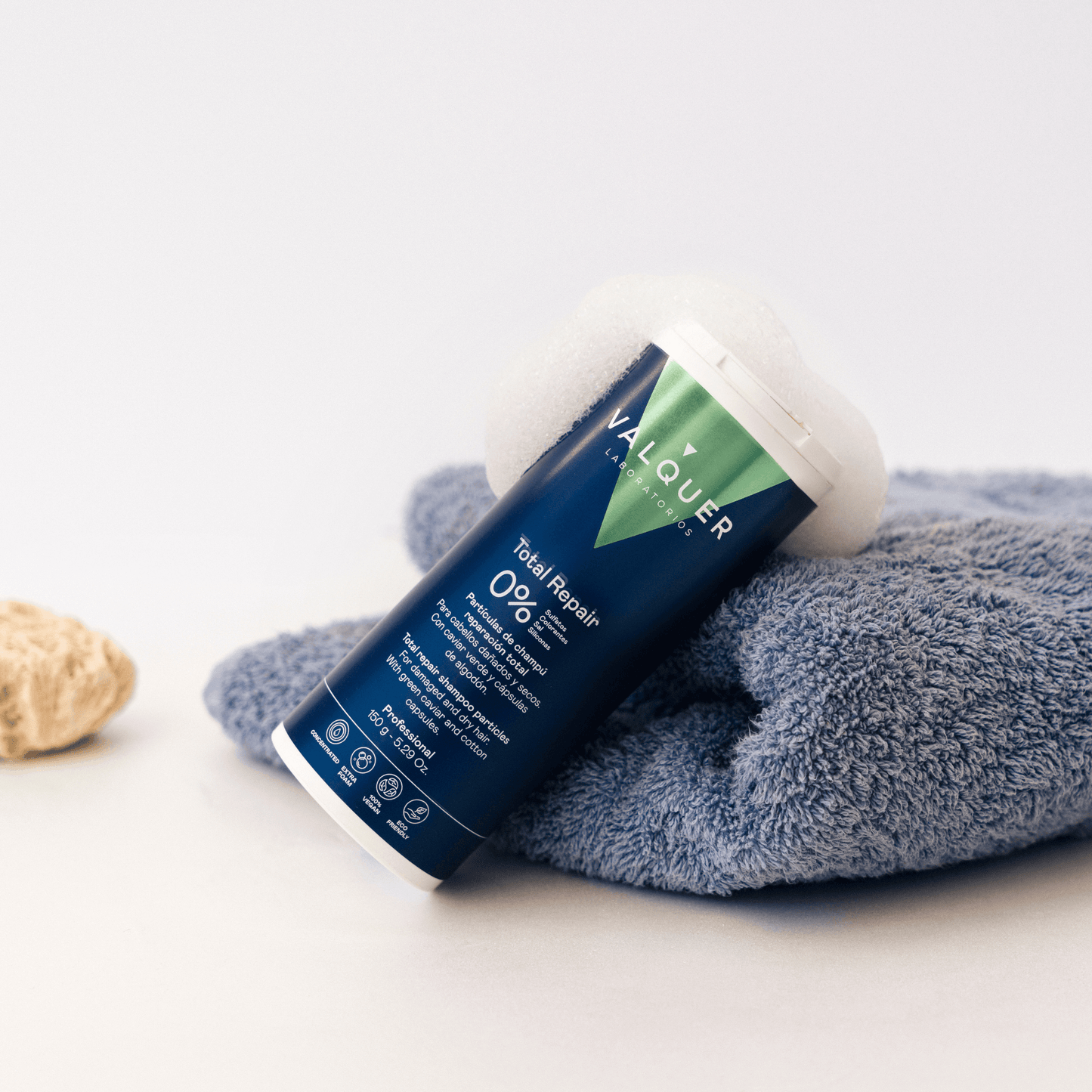 Partículas Champú Total Repair Sólido 150g Zero Waste | Valquer