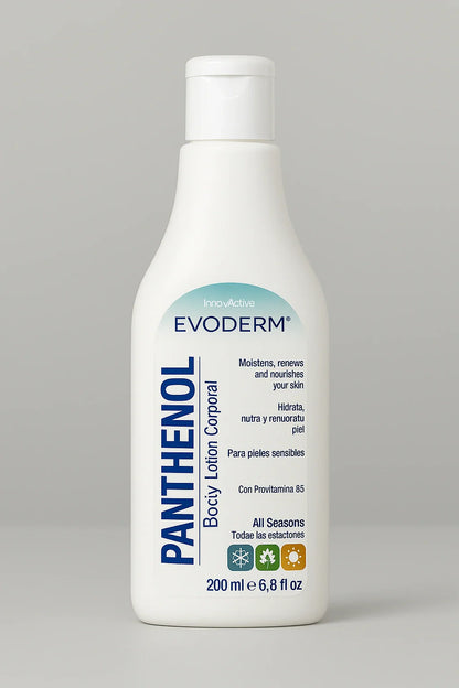 EVODERM Panthenol Loción Corporal 200 ml – Hidratante para piel sensible con Provitamina B5