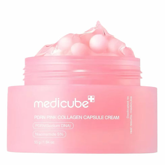 Medicube PDRN Pink Collagen Capsule Cream 55g | Crema Reafirmante con Colágeno y Niacinamida
