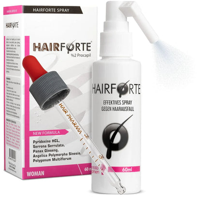 Hairforte Spray Capilar para Hombre y mujer (60 ml) - Densidad y Fuerza