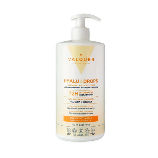 Hyaludrops Loción Corporal Naranja y Vainilla – Hidratación 72H - 700 ml