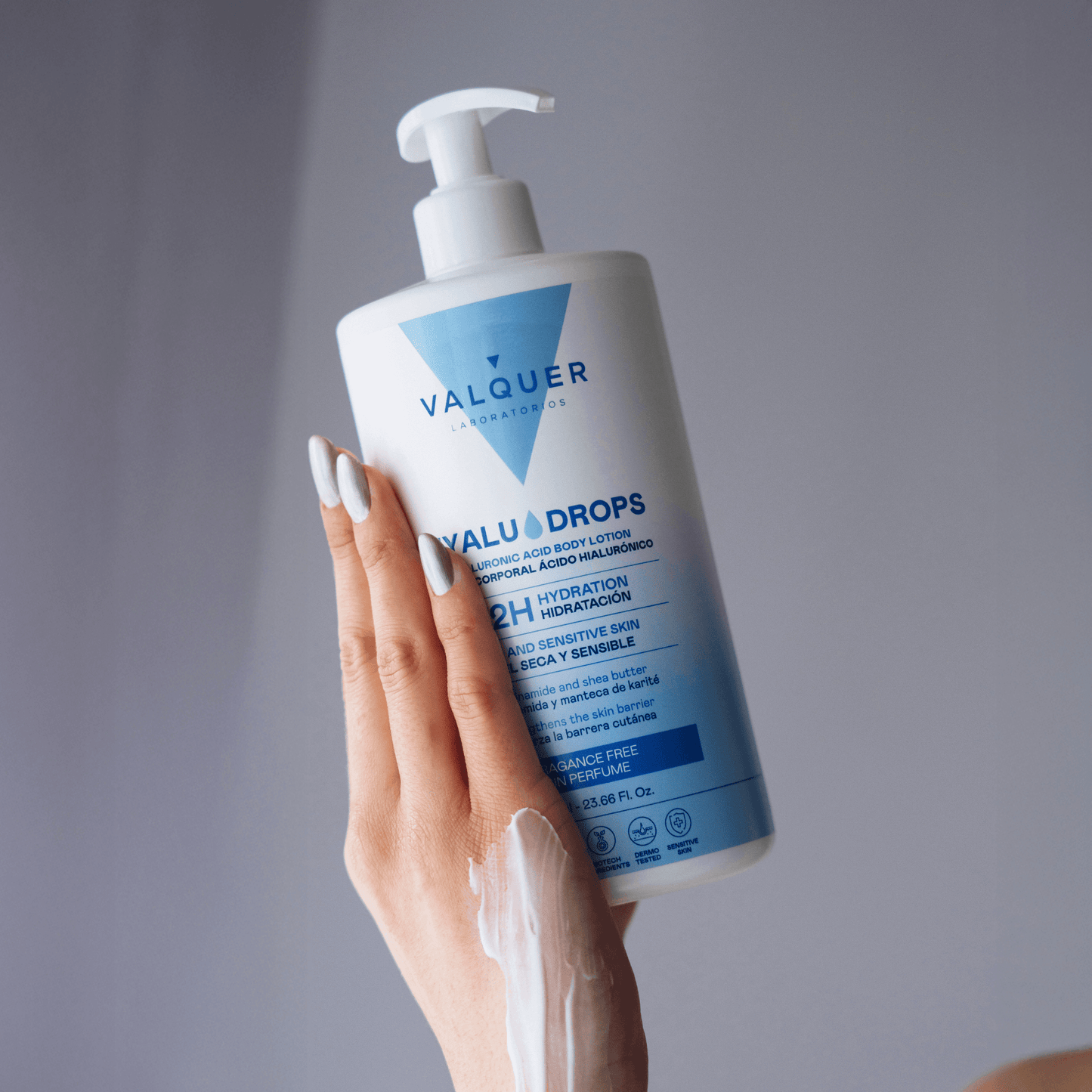 Hyaludrops Loción Corporal Sin Perfume – Hidratación 72H - 700 ml