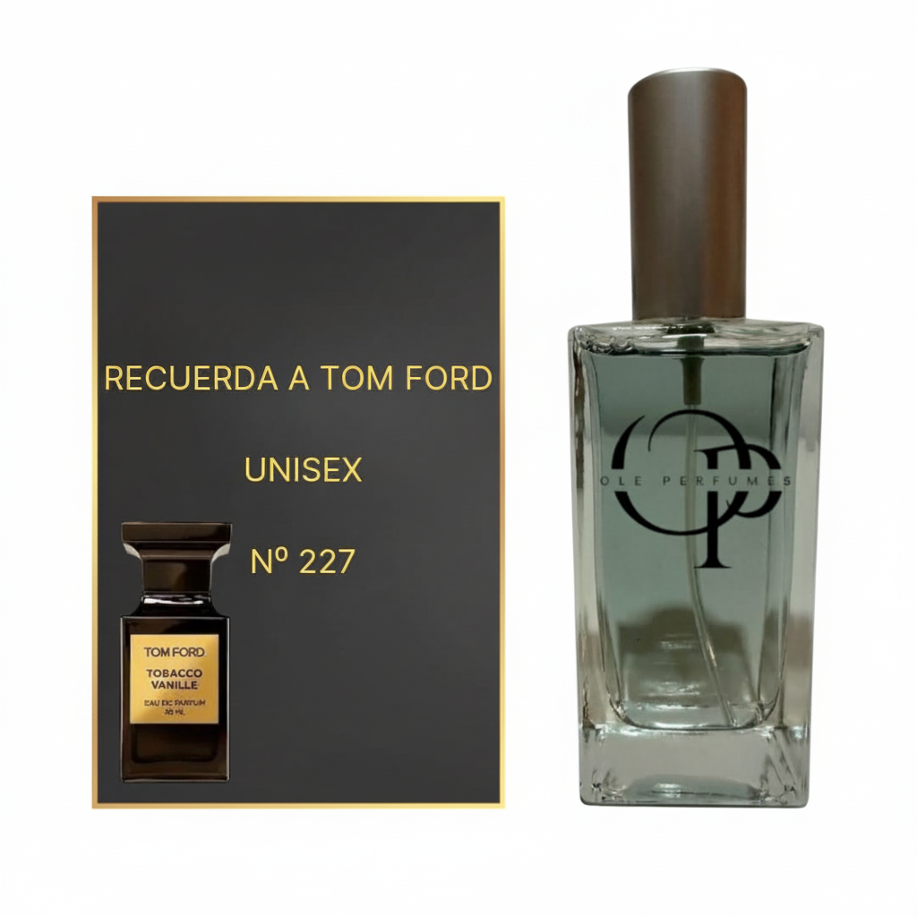 Perfume inspirado en Tobacco Vanille de Tom Ford unisex con fondo blanco