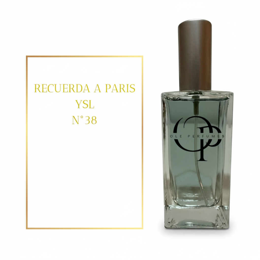 Perfume inspirado en Paris de Yves Saint Laurent con fondo blanco