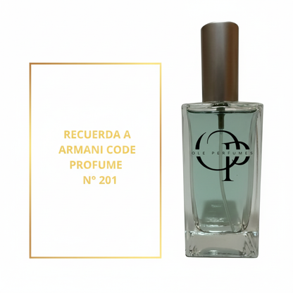 Perfume inspirado en Armani Code Profumo con fondo blanco