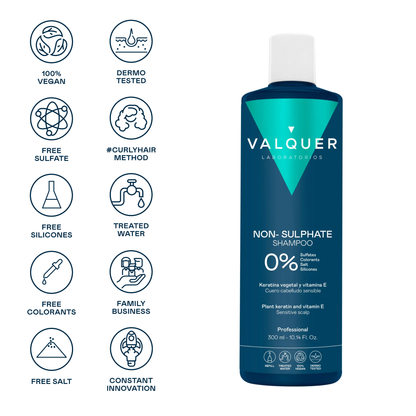 Champú Cuero Cabelludo Sensible 400ml - 0% Sin Sulfatos | Valquer® Calmante