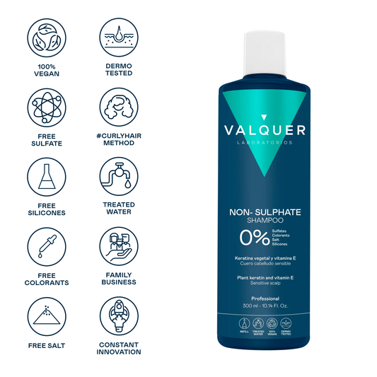 Champú Cuero Cabelludo Sensible 400ml - 0% Sin Sulfatos | Valquer® Calmante
