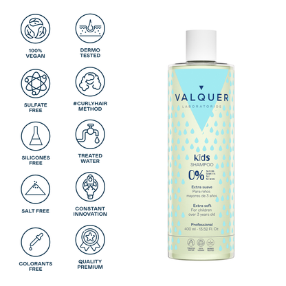 Champú Niños Extra Suave 400ml - Ingredientes Naturales | Valquer®