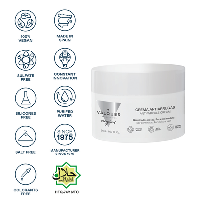 Crema facial antiarrugas con germinados de Soja para Pieles Maduras