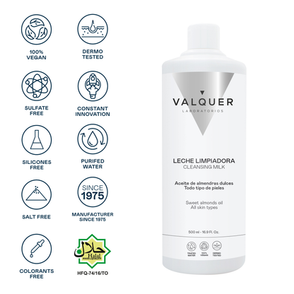 Leche Limpiadora Facial – Limpieza Profunda, Hidratación y Suavidad Natural - 500 ml