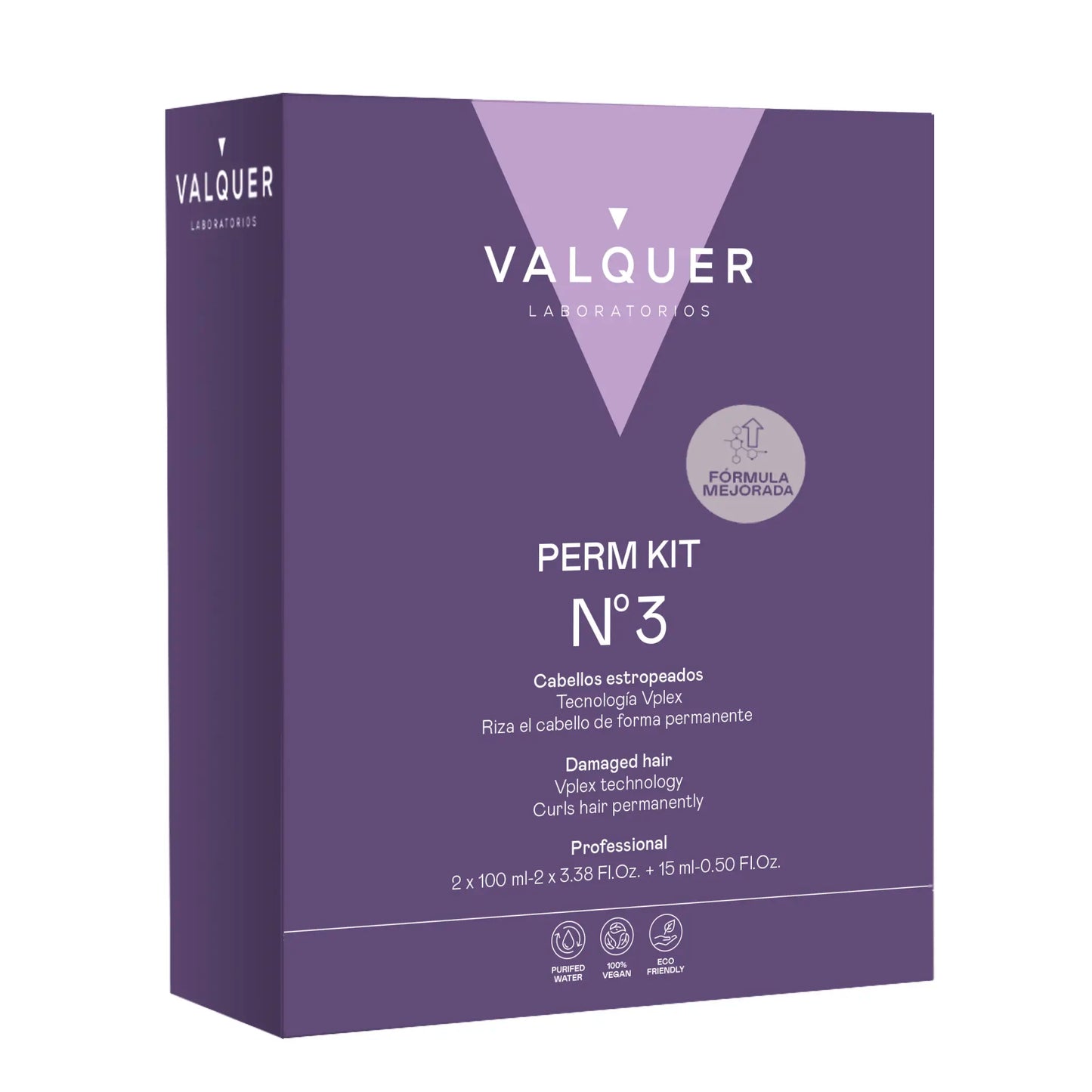 Kit Profesional para Permanente Nº3 – Cabello Dañado | Recupera, Riza y Repara - 210 ml