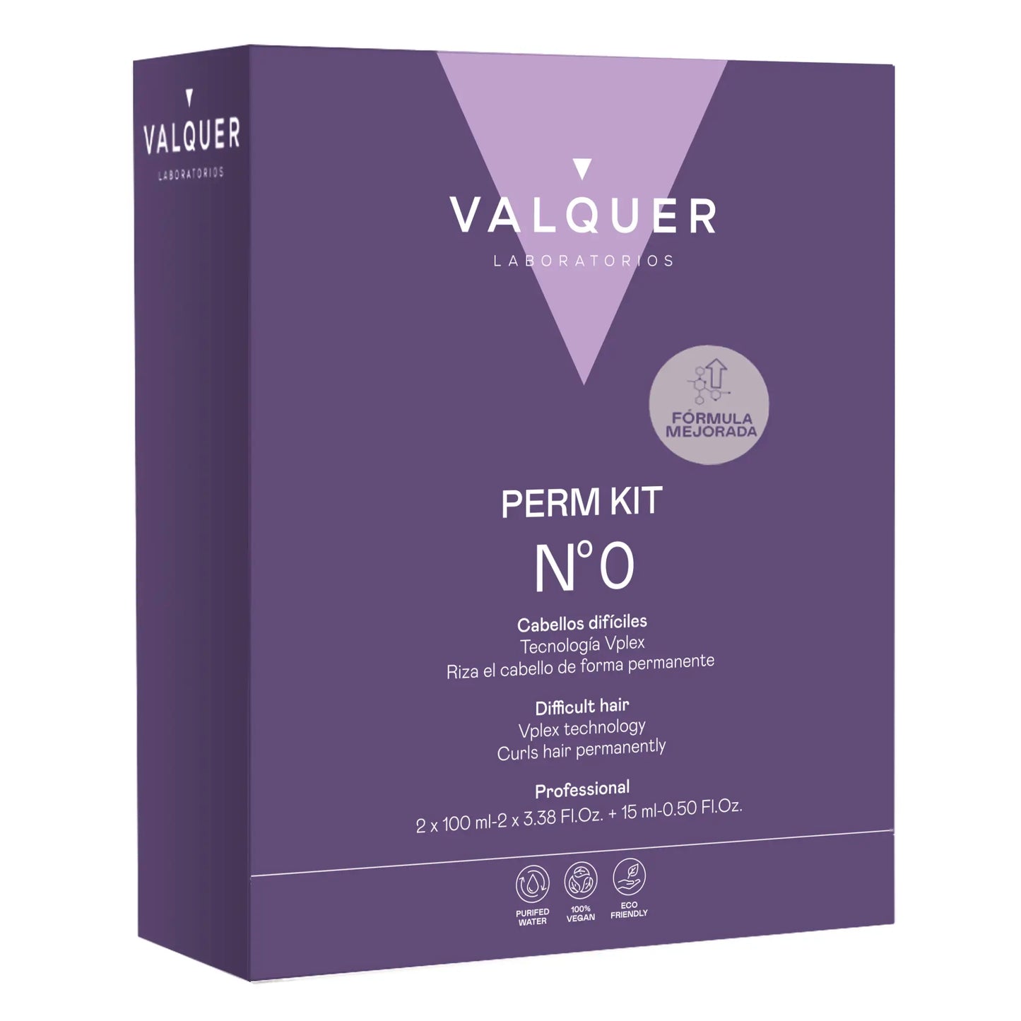 Kit Profesional para Permanente Nº0  – Cabello Difícil | 2 Pasos + Acondicionador Efecto Seda