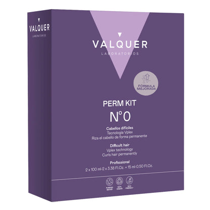 Kit Profesional para Permanente Nº0  – Cabello Difícil | 2 Pasos + Acondicionador Efecto Seda