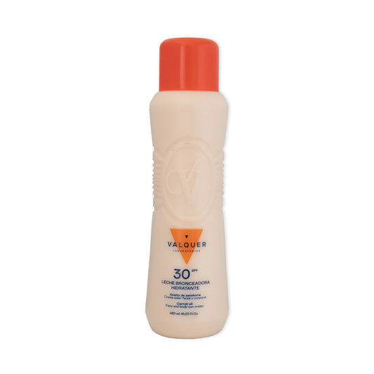 Leche hidratante bronceadora de zanahorias facial y corporal SPF 30 - 480 ml
