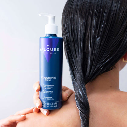 Mascarilla Capilar con Ácido Hialurónico Valquer 275ml - Hidratación Profunda y Brillo Intenso