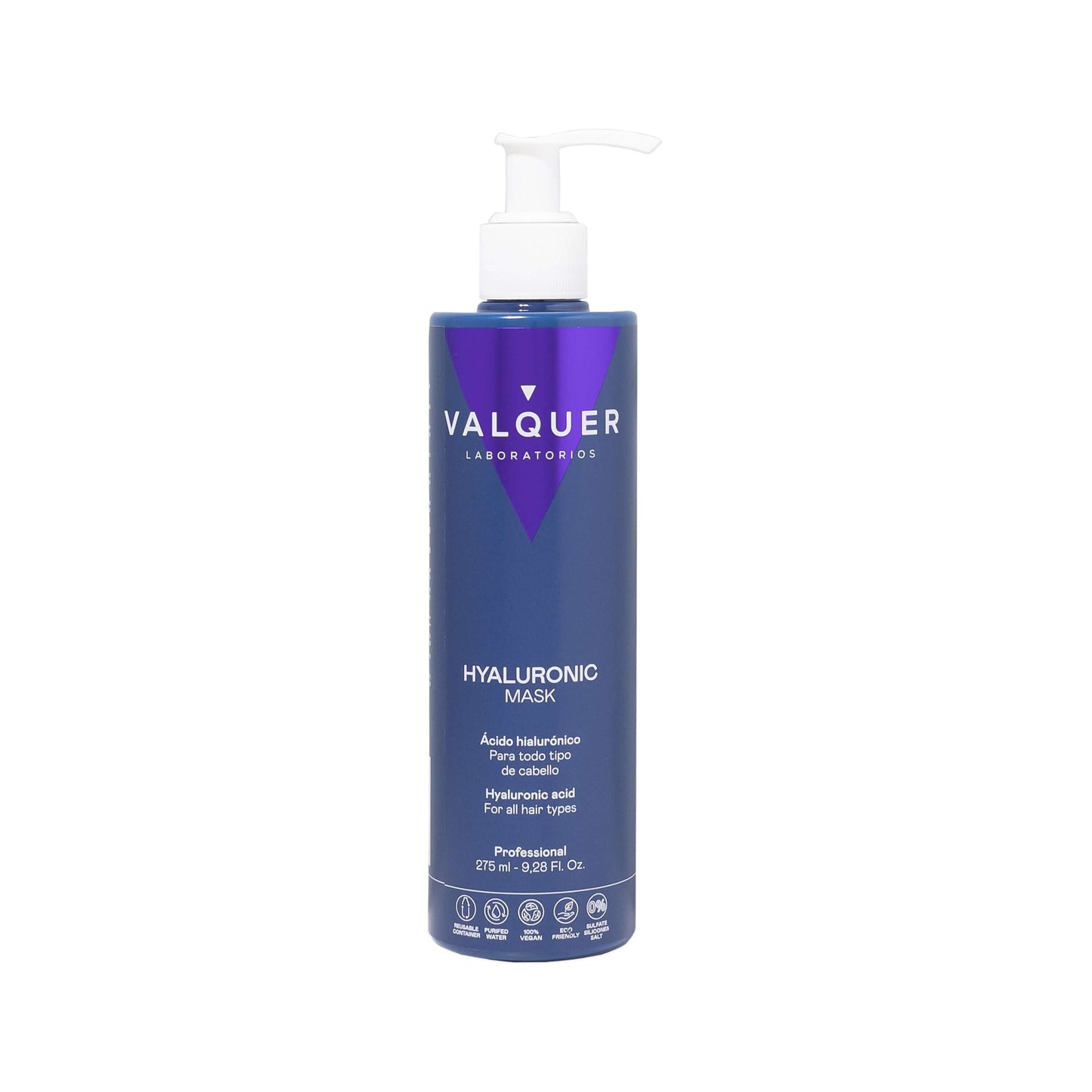 Mascarilla Capilar con Ácido Hialurónico Valquer 275ml - Hidratación Profunda y Brillo Intenso