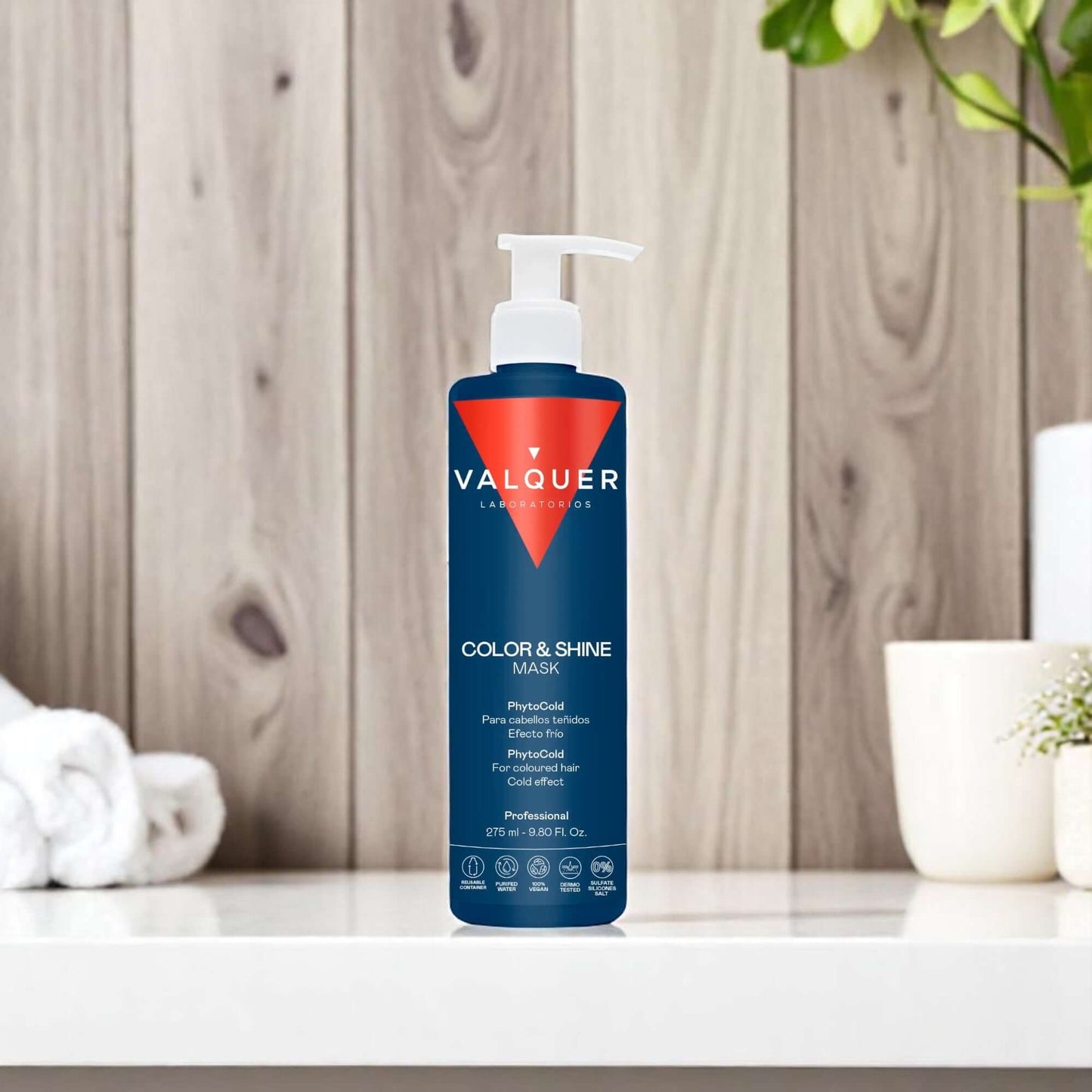 Mascarilla capilar glacial potenciador color y brillo para cabellos teñidos