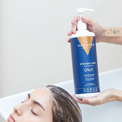 Champú Pelo Liso 400ml - 0% Sin Sulfatos | Valquer® Antivolumen