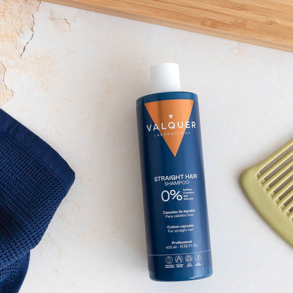 Champú Pelo Liso 400ml - 0% Sin Sulfatos | Valquer® Antivolumen