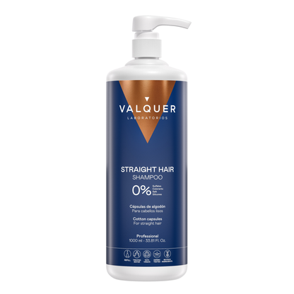 Champú Pelo Liso 400ml - 0% Sin Sulfatos | Valquer® Antivolumen