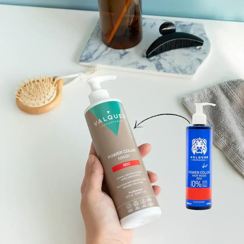 Pack Power Color Rojo Champú y Mascarilla 675ml
