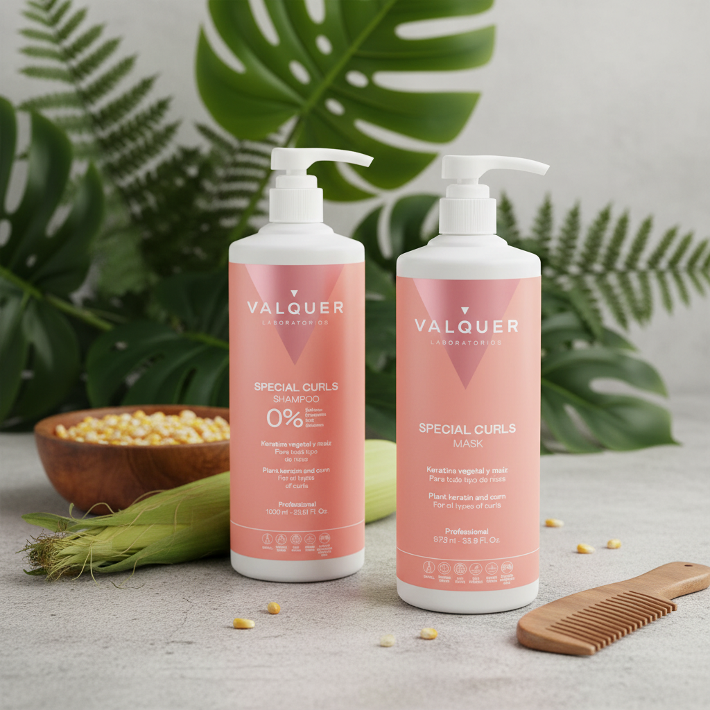 Pack Método Curly Valquer - Champú y Mascarilla 1975ml - Cuidado Capilar Rizos