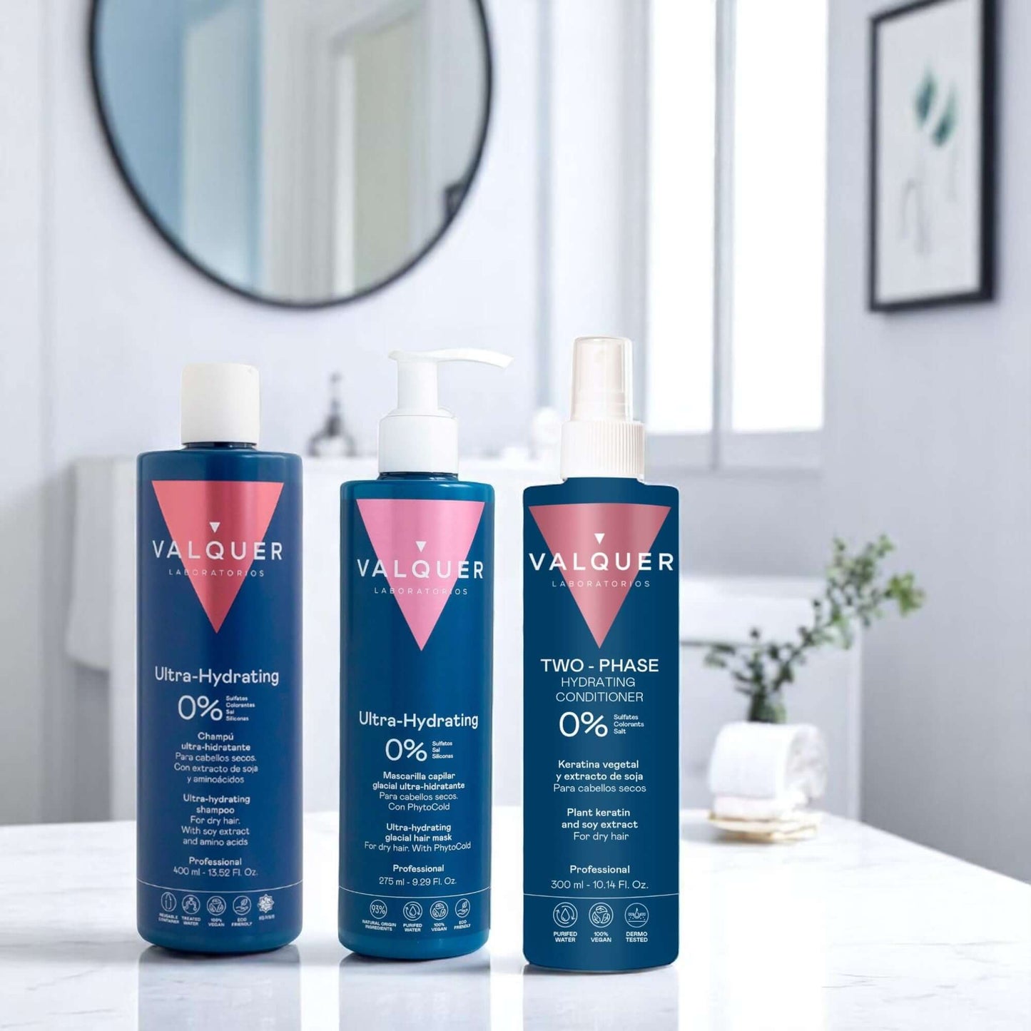 Pack Ultrahidratante Capilar Champú Mascarilla Bifásico 1000ml