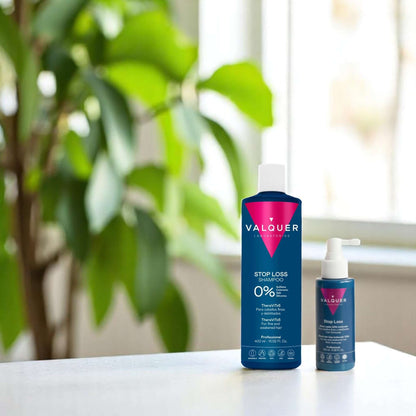 Pack Anticaída Profesional Valquer - Champú 0% + Loción Shock ADN Molecular 500ml | Tratamiento Capilar Intensivo