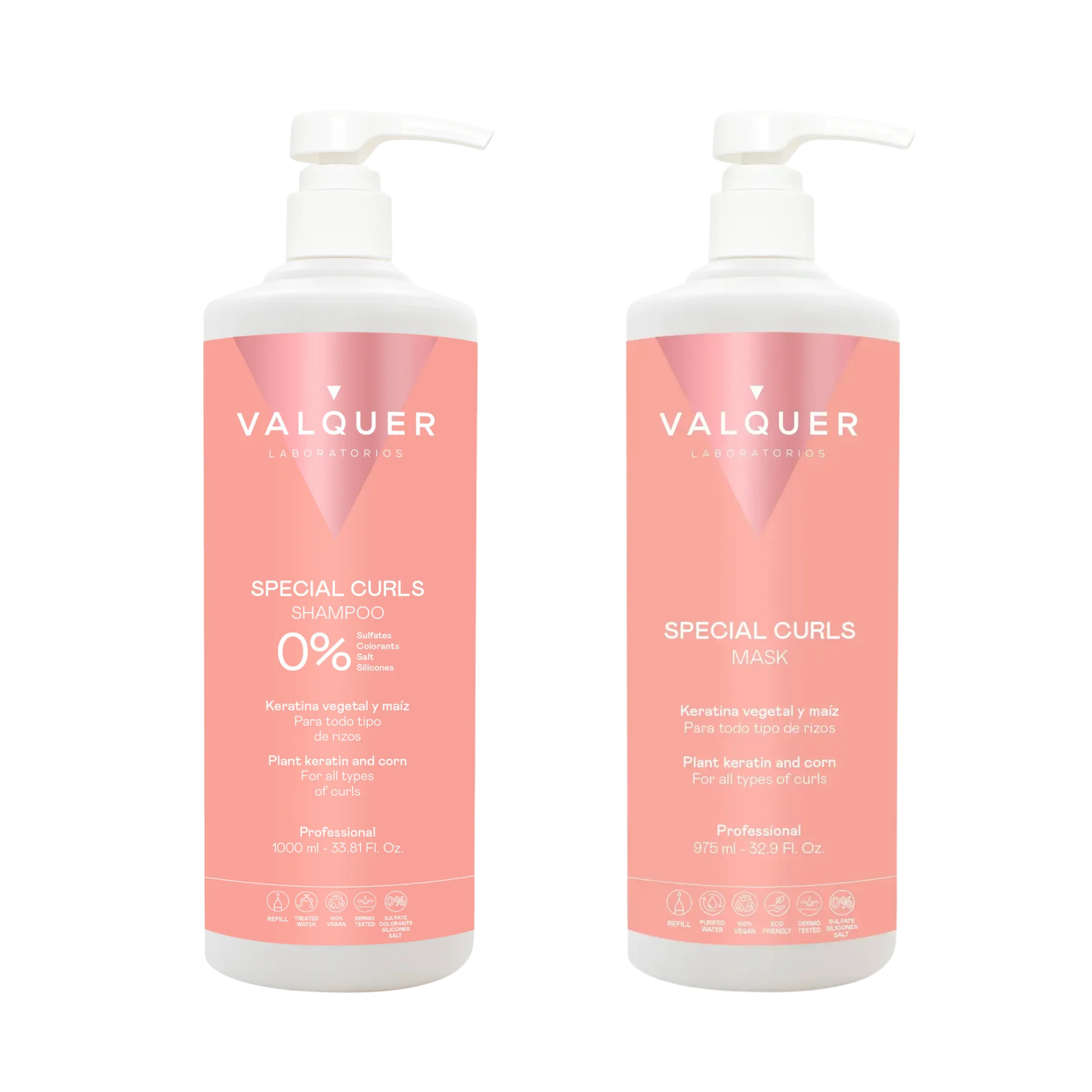 Pack Método Curly Valquer - Champú y Mascarilla 1975ml - Cuidado Capilar Rizos