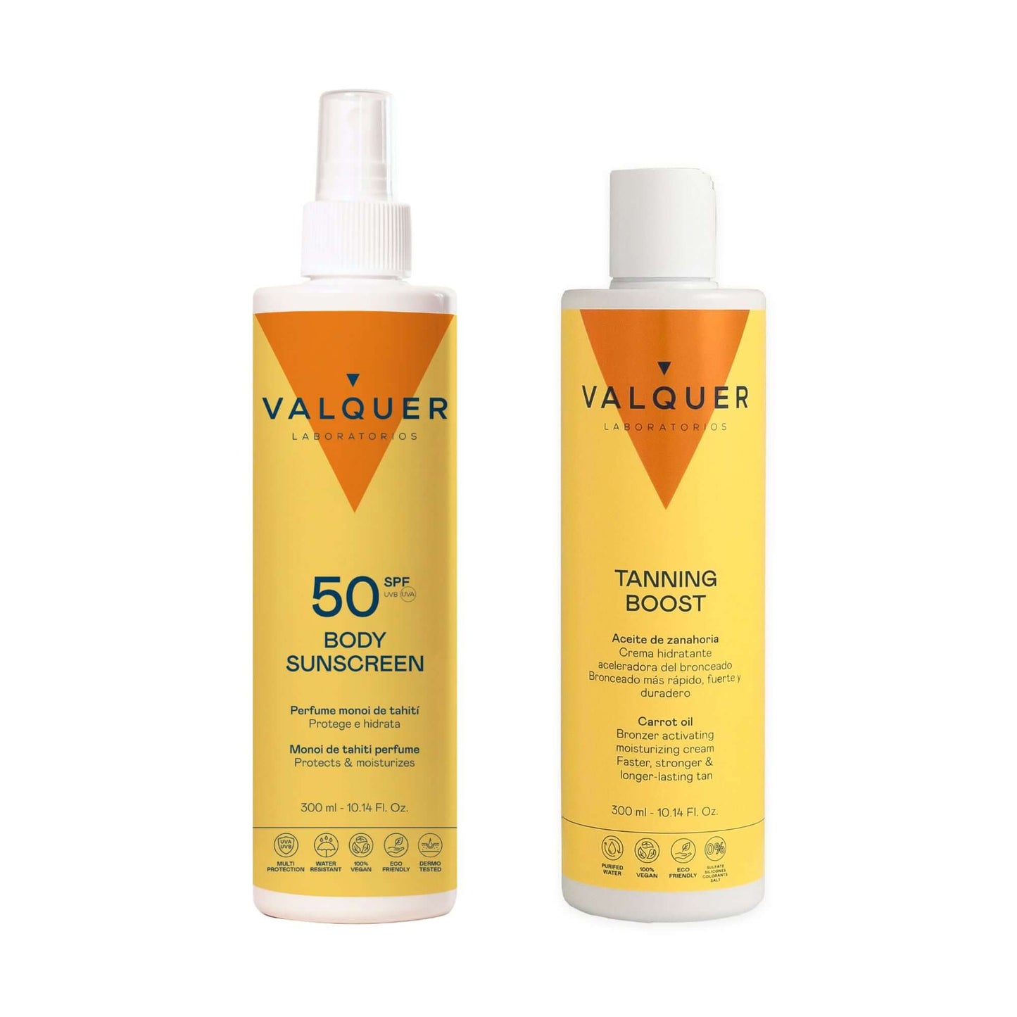 Pack Solar Corporal SPF50 Acelerador Bronceado 600ml | Valquer