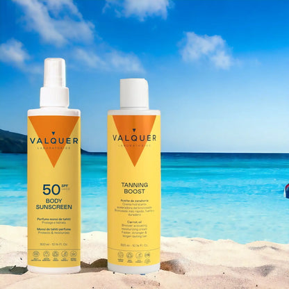 Pack Solar Corporal SPF50 Acelerador Bronceado 600ml | Valquer