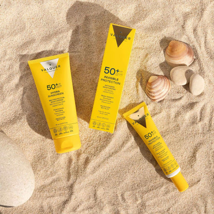 Pack Solar Facial Valquer SPF 50+ - Invisible Protection + Hydra Sunscreen 115ml - Protección Solar Facial