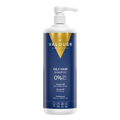 Champú Cabello Graso 400ml - 0% Sin Sulfatos | Valquer® Antigrasa Regulador