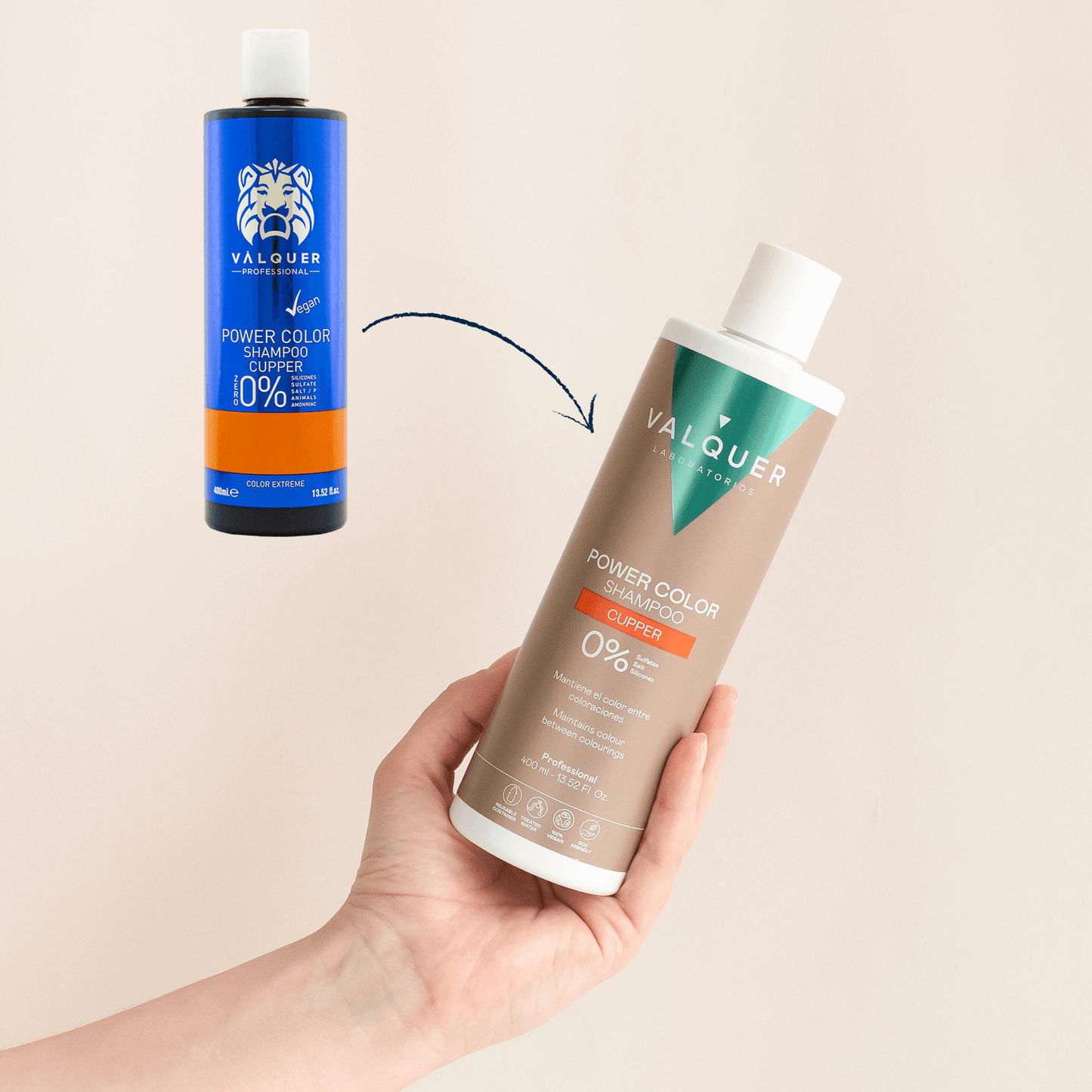 Pack Power Color Cobre Champú y Mascarilla 675ml