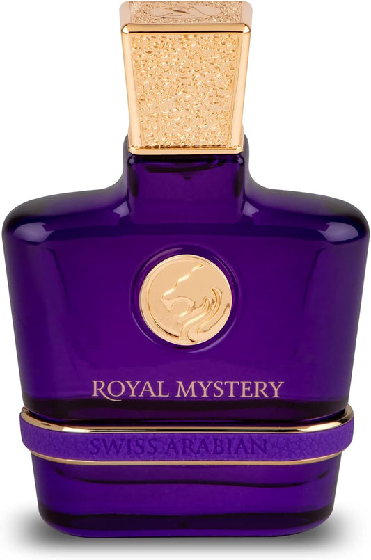 Swiss Arabian - Perfume Royal Mystery - 100ml - Eau de Parfum - Fragancia Femenina - Familia olfativa Chipre Frutal - Elegante y Sofisticada