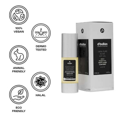 Aceite de Rosa Mosqueta 100% Puro Valquer 30ml - Regenerador Facial Antiarrugas