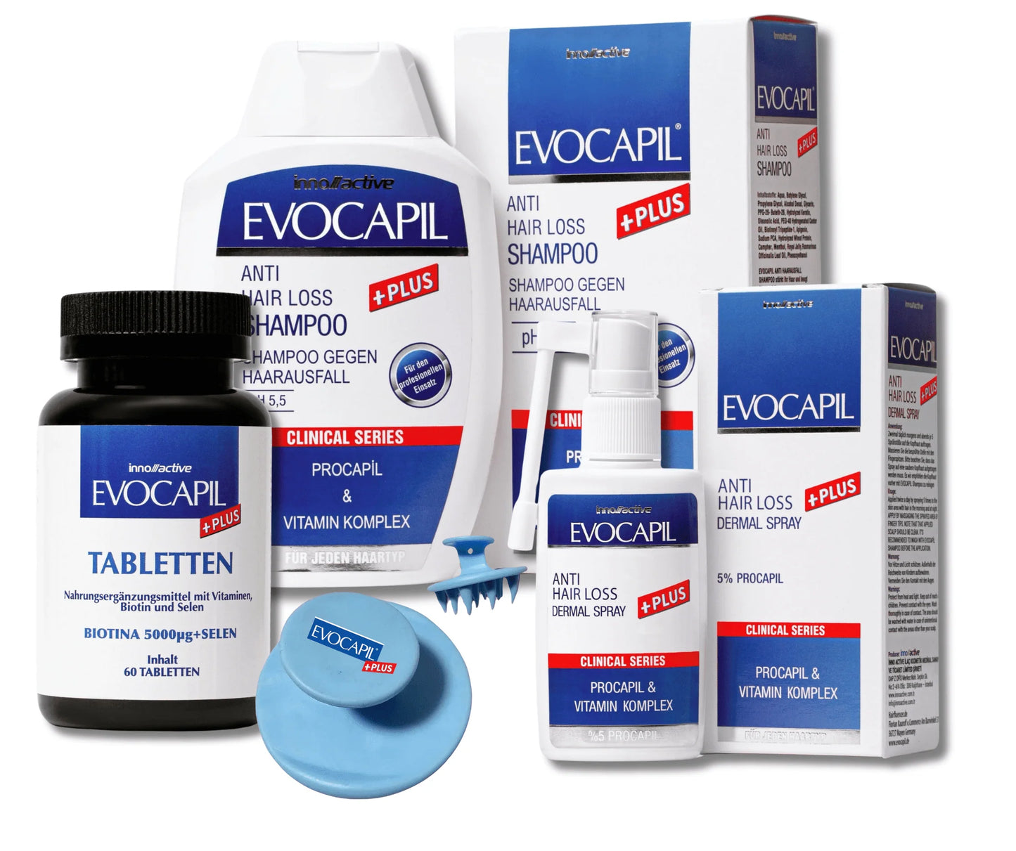 Set Evocapil Plus Cuidado Intensivo Capilar (Champú + Loción + Complejo Nutritivo)