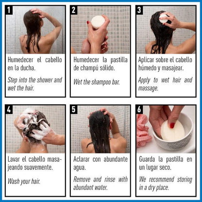 Pack 4 champús sólidos exóticos: Acid, Luxe, Sunrise y Hemp - 200 g