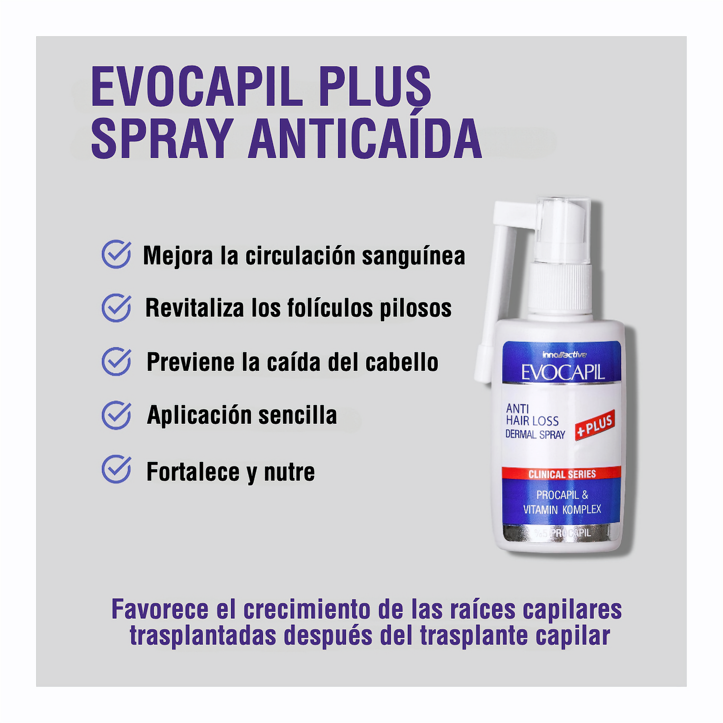 Evocapil Plus Loción Capilar en Spray (60 ml) - Densidad y Volumen