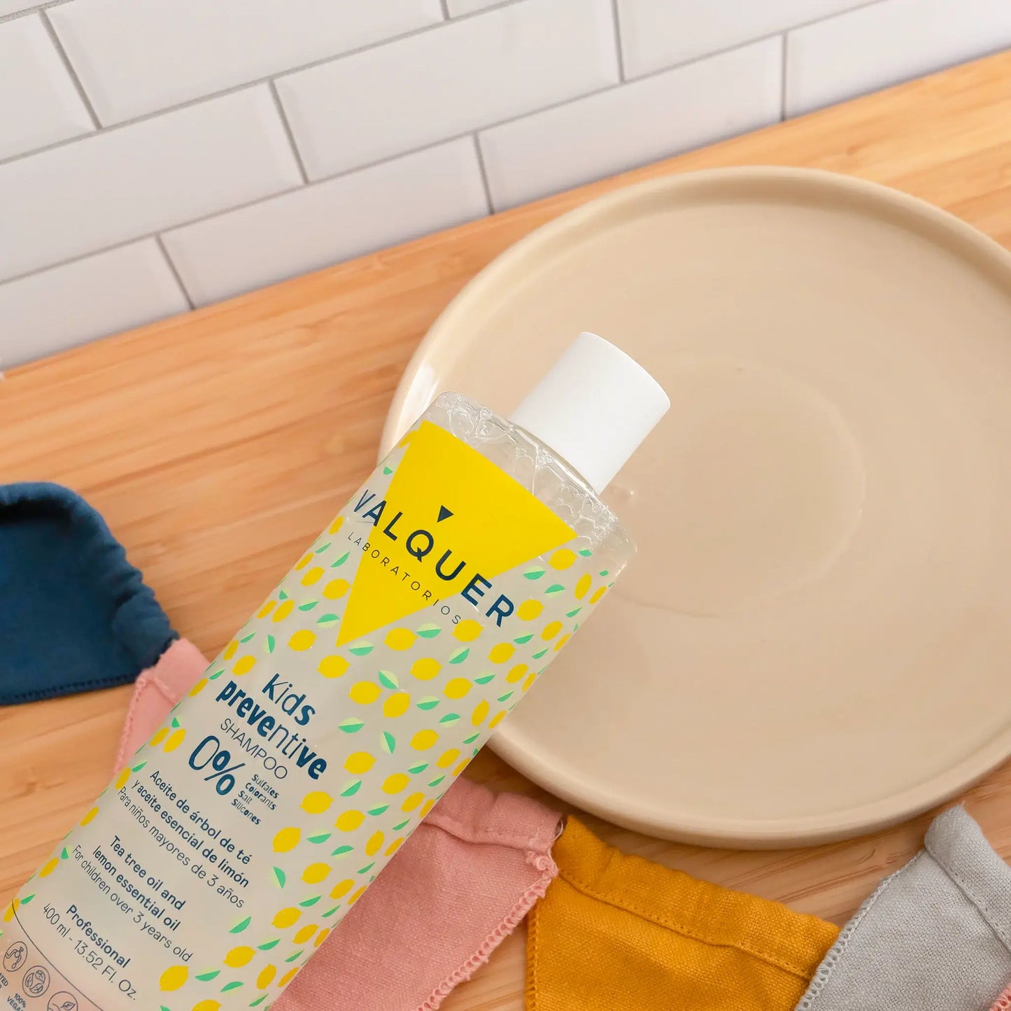 Champú Preventivo Infantil 400ml - Árbol de Té Limón | Valquer® Niños