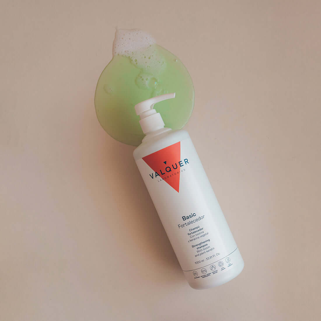 Champú Fortalecedor 1L - Biotina Keratina Aloe Vera | Valquer® Vegano