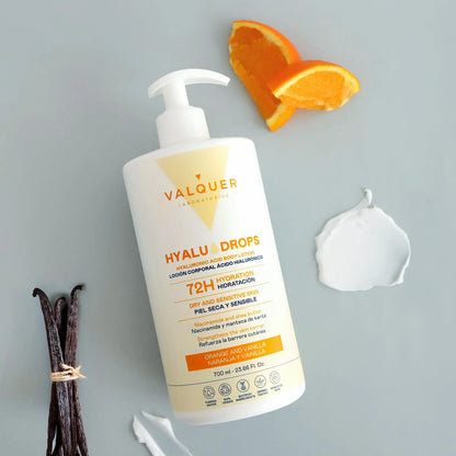 Hyaludrops Loción Corporal Naranja y Vainilla – Hidratación 72H - 700 ml
