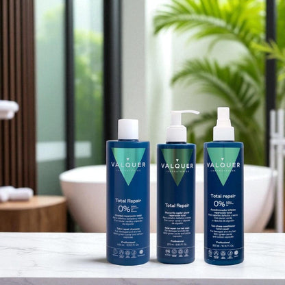 Pack Total Repair para Cabellos Dañados - Champú, Mascarilla y Acondicionador Bifásico - 975 ml